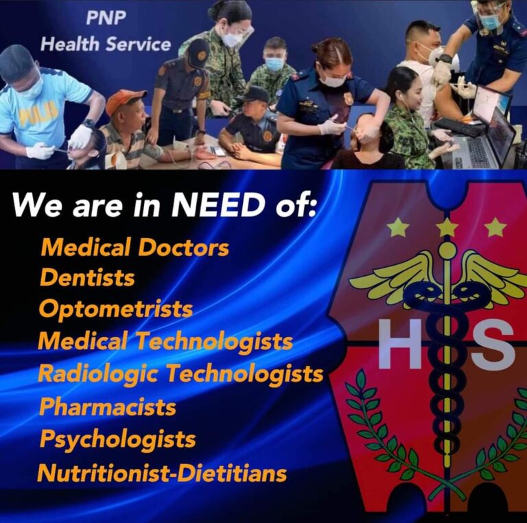 Philippine National Police (PNP) Massive Recruitment For Officer