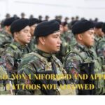 UNIFORMED, NON-UNIFORMED AND APPLICANTS TATTOTES NOT ALLOWED